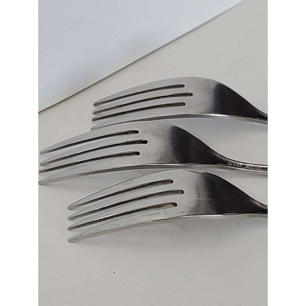 Forks-West Bend Twilight Rose (Set Of 3) Stainless Steel By‎ Oneida Silver(1979) - Picture 6 of 10